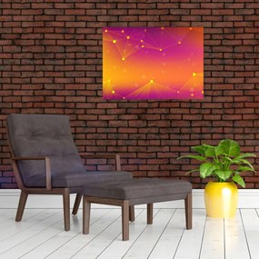 Obraz na szkle - kolorowy abstrakcyjny obraz (70x50 cm)