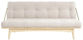 Sofa rozkładana ze sztruksową tapicerką Karup Design Folk Raw/Natural