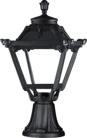 Lampa zewn?trzna INDURA MINI 4 w stylu klasycznym - Wysoko?? 48 cm - E27 42W - ?ywica - IP55 - czarny