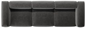 Ciemnoszara sofa 364 cm Bergano – Cosmopolitan Design