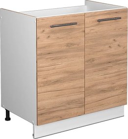 Szafka pod zlew złoty dąb energetyczny 80x51.6x82 fame-line