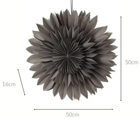 Ozdoba świąteczna na okno, gwiazda z papieru, 50 cm
