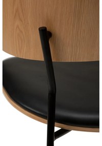 Czarny fotel z imitacji skóry Crib – DAN-FORM Denmark