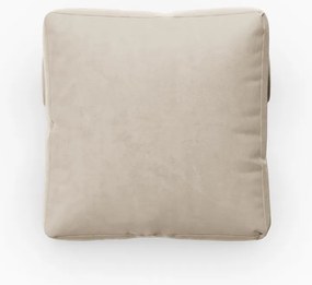 Beżowa aksamitna poduszka do sofy modułowej Rome Velvet – Cosmopolitan Design