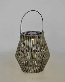 Lampion LED solarny w kolorze khaki (wysokość 17 cm) Juny – Yes Everyday