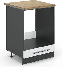 Szafka kuchenna biały wysoki połysk 60x60x82 fame-line