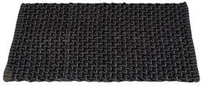 Antracytowy tekstylny dywanik łazienkowy 50x80 cm Ecoli – Wenko