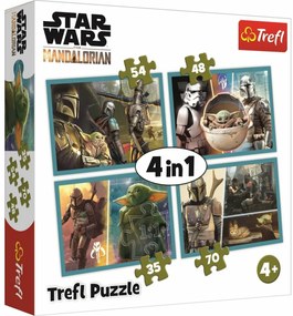 Trefl Puzzle Mandalorian i jego świat, 4w1 35, 48, 54, 70 elementów