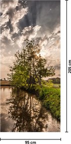 Fototapeta na drzwi - Natura z promieniami (95x205cm)