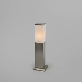 Lampa zewnętrzna stalowa 45cm IP44 - Malios z kołkiem gruntowym i wpustem kablowym