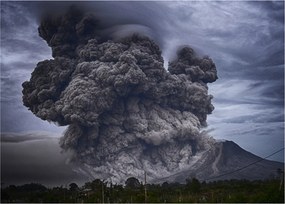 Obraz - Erupcja wulkanu (70x50 cm)