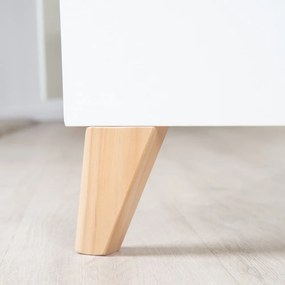 Białe łóżeczko 60x120 cm Léon – Roba