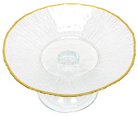 Patera na ciasto ze złotą obwódką DATURA, 21 cm