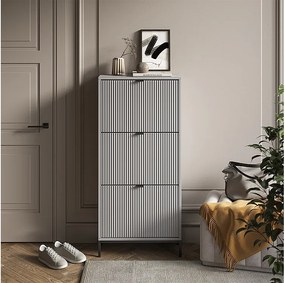 Wózek na buty szary 60x24x130 eliza