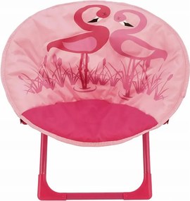 Różowe krzesło ogrodowe dziecięce K0-B80