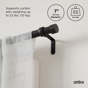 Stalowy regulowany karnisz 305 - 457 cm Cappa – Umbra