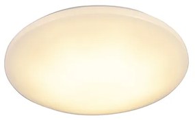 Nowoczesna lampa sufitowa biała w komplecie z LED 15W IP44 - Tiho Nowoczesny Oswietlenie wewnetrzne