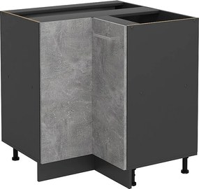 Szafka narożna beton 75.6x46x81.6 r-line