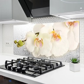 Szkło do Kuchni na Ścianę Romantyczna Kompozycja Kwiatowa