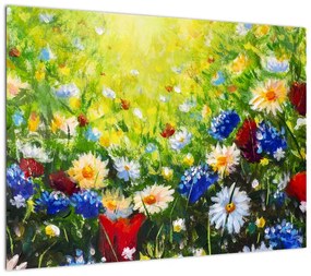 Obraz dzikich kwiatów (70x50 cm)