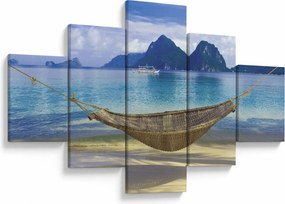 Obraz - Obraz hamaka na plaży 2 (125x70 cm)
