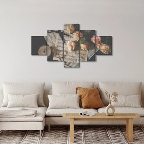 Obraz nut i róż (125x70 cm)