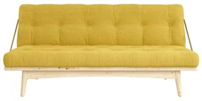 Sofa rozkładana ze sztruksową tapicerką Karup Design Folk Raw/Honey