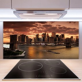 Panel Szklany Panorama Mostu Brooklińskiego