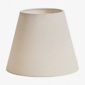 Abażur Z Tkaniny Caracas Distressed White & Ø25 Cm - Sklum