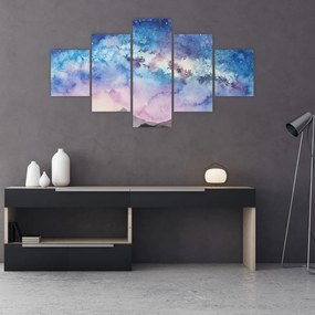 Obraz - Droga Mleczna, akwarela (125x70 cm)