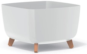 Donica ogrodowa kwadratowa Gracia Square 39 x 39 x 27 cm biały PROSPERPLAST