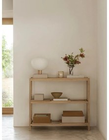 Beżowe pojemniki zestaw 2 szt. z pokrywką/dekoracyjne ze sztucznej skóry 40x30x11 cm Sahla – Blomus