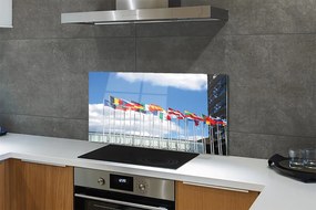 Szklany Panel Kilka Flag Państwowych