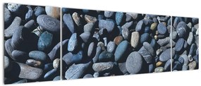 Obraz kamyków z plaży (170x50 cm)
