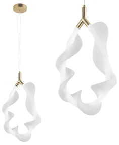 LAMPA WISZĄCA LED G013-1CP BIAŁY/ZŁOTY