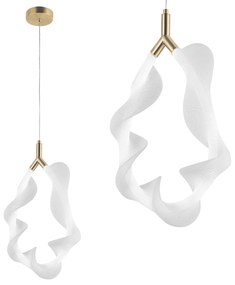 LAMPA WISZĄCA LED G013-1CP BIAŁY/ZŁOTY