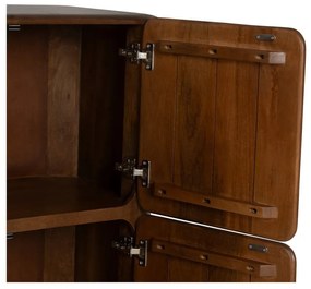Brązowa szafka z litego drewna mango 104x110x45 cm Nosy – Ixia
