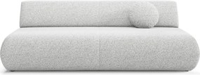 Masseno Sofa DELTA z funkcją spania i pojemnikiem na pościel, Rozkładana sofa - Jasnoszary, PUENTE 80