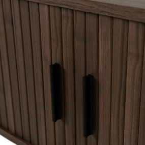 Szafka RTV do Salonu Dwudrzwiowa TRISH 120 cm Orzech Nowoczesna