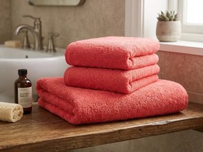 Ręcznik NORIELLE 50x90 cm czerwony, 100% bawełna