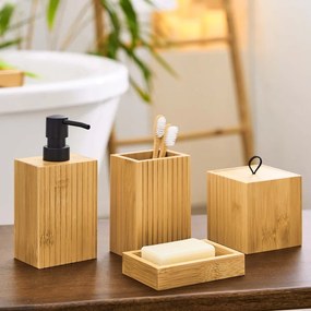 Bambusowa mydelniczka w naturalnym kolorze Hanoi – douceur d'intérieur