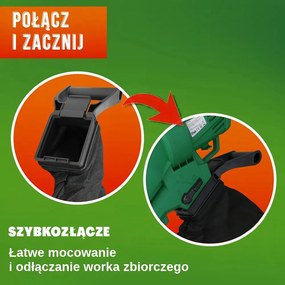Elektryczny odkurzacz do liści wolf, 3 w 1 Gardebruk