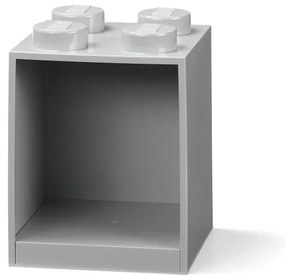 Dziecięca szara półka ścienna LEGO® Brick 4