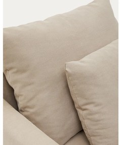 Beżowy lniany fotel Nora – Kave Home