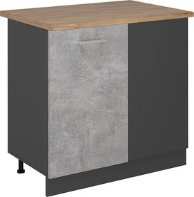 Szafka narożna beton 86x60x81.6 r-line