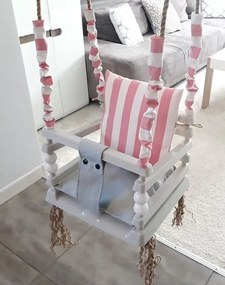 Różowa huśtawka dla dziewczynki 3w1 M8-T46