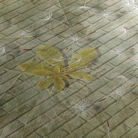 Obraz - Dmuchawce unoszone wiatrem (z zegarem) (90x30 cm)