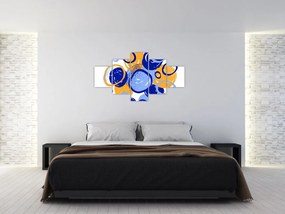 Obraz - Jasny motyw z kółkami (125x70 cm)