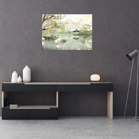 Obraz - Chińskie jezioro (70x50 cm)