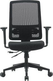 Fotel biurowy z oparciem siatkowym Popstar Mesh Lux, zgodny z normą BHP